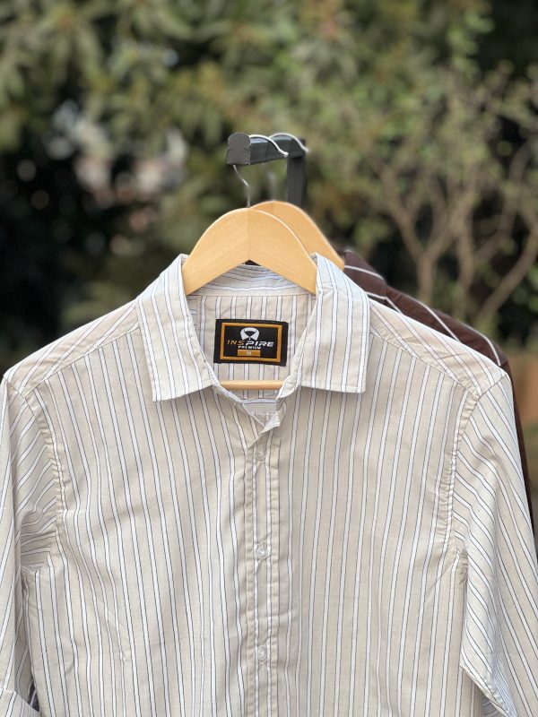 Strap Shirt - Cream Grey