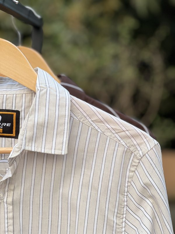 Strap Shirt - Cream Grey