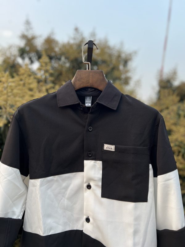 Premium Fancy Fabric Shirt - Black