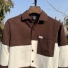 Premium Fancy Fabric Shirt - Crater Brown