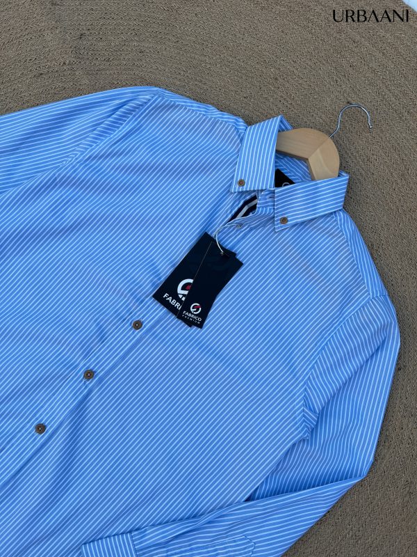 Striped Classic Shirt - Sea Blue
