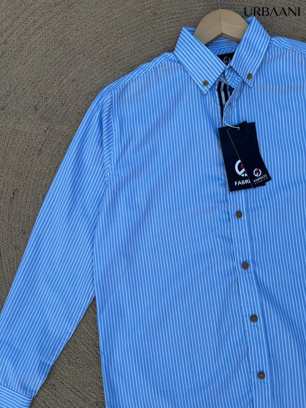 Striped Classic Shirt - Sea Blue