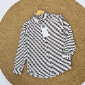 Striped Classic Shirt - White